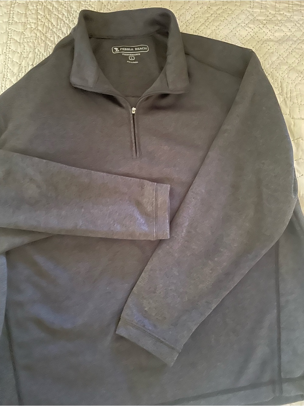 Men's Pebble Beach Performance Quarter-Zip Pullover Size L - Picture 6 of 10